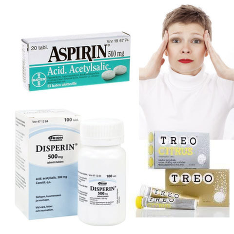 <div>Ацетилсалициловая Кислота: 
Аспирин, Дисперин, Трео (Aspirin, Disperin, Treo)
</div>